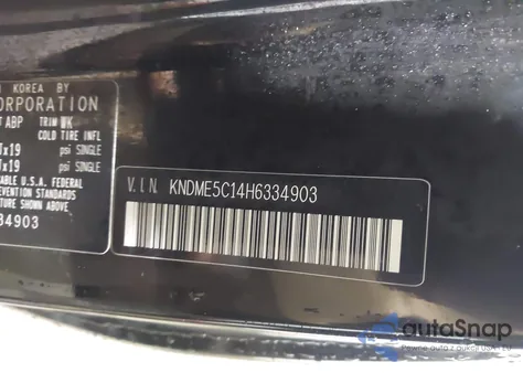 2017 Kia Sedona Sx Luxury from USA, damaged, VIN KNDME5C14H6334903